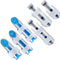 6 Pieces Finger Splints Metal Finger Support Finger Stabilizer for Adults and Children Finger Knuckle Joint Fixation, 3 Sizes (Blue)...