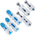 6 Pieces Finger Splints Metal Finger Support Finger Stabilizer for Adults and Children Finger Knuckle Joint Fixation, 3 Sizes (Blue)...