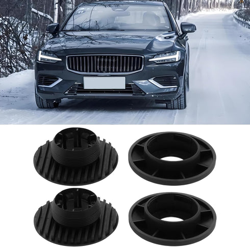 8Sets Car Floor Mat Clip Fixings Round Fasteners Grips Floor Mats Attachment Clip Compatible with Volvo Compatible with Mazda Black...