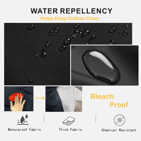 Hair Stylist Apron - Salon Aprons Pu Waterproof Protective Coated - Bleach Proof Barber Apron for Women/Men with Pockets.for Cosmetologist -Dog Gr...