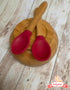 Babynow Bamboo Baby Spoons Self-Feeding Supplies for 6+ Months Babies & Toddlers in Bamboo & Soft Tip Designs BURGUNDY Pack of 2...