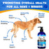 Omega 3 Fish Oil for Dogs -8.8 FL.OZ Salmon Oil for Dogs & Cats - Dog Fish Oil Supplement - Omega 3 Fish Oil for Pet Skin and Coat, Shedding, EPA ...