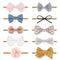 DRESHOW BQUBO Baby Girl Headbands with Bows Nylon Hairbands Handmade Hair Accessories for Newborn Infant Toddlers 10 Pack...
