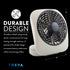 O2COOL Treva 5 Inch Battery Powered Fan Portable Desk Fan 2 Cooling Speeds with Compact Folding & Tilt Design Cubicle Accessories Small Portable (...