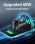 SUNDAREE Car Charger Multi Port, 60W Super Fast USB C Car Charger Adapter, Dual PD30W/PPS33W for iPhone 15/14/13/Pro Max/Pro/Samsung Galaxy and Mo...