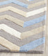 SAFAVIEH Cambridge Collection Accent Rug - 2' x 3', Grey & Ivory, Handmade Chevron Wool, Ideal for High Traffic Areas in Entryway, Living Room, Be...