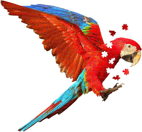 Madd Capp Parrot 300 Piece Jigsaw Puzzle for Ages 10 and up - 6022 Unique-Shaped Border, Challenging Random Cut Pieces, Deluxe Five-Sided Tamperpr...