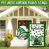 ST PATRICKS DAY Garden Flag 12x18 Inches,Gnome Garden Flag with Clover Design, Weather-Resistant, Double-Sided, Rust-Free, Hardware Not Included, ...
