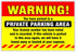 Private Parking Stickers (Pack of 50) Reserved No Permit Area Violation Warning Notice Vehicle is Illegally Parked - Large Size 6" X 9" – Yellow...
