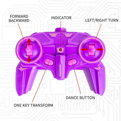 Remote Control Car, Transformation Car Robot Rc Cars for Kids Boys Girls Gift, 1:18 Scale Racing Car with One-Button Deformation & 360°Drifting Ro...