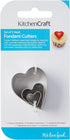 KitchenCraft Sweetly Does It Fondant Cutters, Heart Shaped, Stainless Steel, Set of 3...