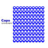 Autosampler Vials Cap,9mm Blue Polypropylene Screw-Thread Caps with PTFE Red/Silicone White Septa by Biomed Scientific...