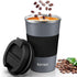 KETIEE Travel Coffee Mug Spill Proof 12oz, Insulated Reusable Coffee Cups with Seal Lid, Vacuum Stainless Steel Travel Mug to Go Car Tumbler for H...