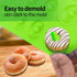 Silicone Donut Pan, Bite Size Silicone Donut Pans for baking, Mini Donut Pan, Mini Baking Pan for baking delicious donuts, Non-stick Bottom, Easy ...