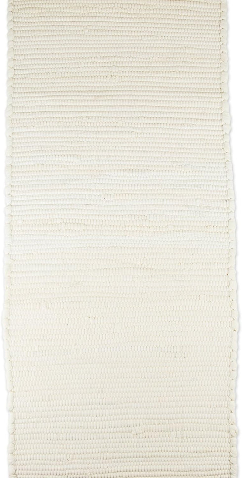 DII Handmade Chindi Tabletop, Reversible and Machine Washable, Table Runner, 14x72, Natural...