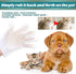 Pet Rinse Free Grooming Gloves, 10Pcs Pet Wipes for Dogs & Cats Wash Free Gloves, Cleansing Grooming with Plant Extract No Rinse Thick Extra Puppy...