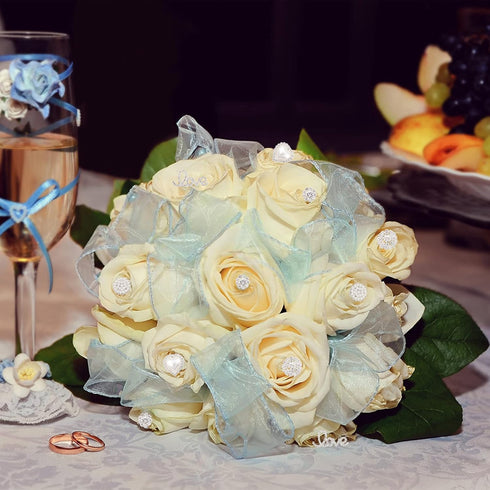 Rhinestone Flower Buttons, 45 Pcs Pearl Buttons Flat Back Rhinestone Buttons Embellishments DIY Crafts for Wedding Party Clothes Bags Jewelry Maki...