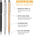 Outus 12 Pieces Stylus Pens for Touch Screens, Retractable Fiber Tip 2 in 1 Capacitive Stylus Ballpoint Pen Compatible with iPad iPhone Tablets Sa...