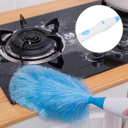 KIMISS Hand Duster for Cleaning, 180° Bendable Electric Feather Duster Window Blinds Furniture Cleaning Tool for Mini Blind...