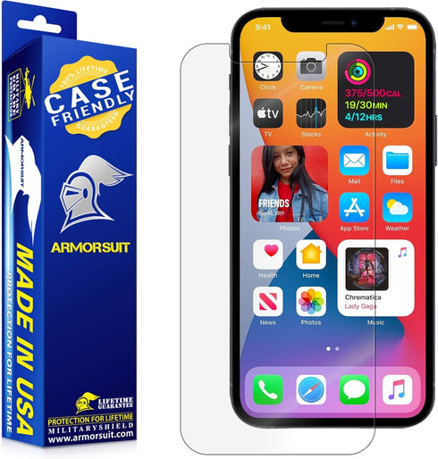 ArmorSuit MilitaryShield Screen Protector Designed Compatible with iPhone 12 Pro Max (6.7") 5g Case Friendly HD Clear Film...