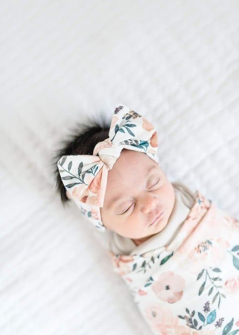 Copper Pearl Baby Bows: Stylish Headbands for Baby Girls, Premium Soft and Stretchy Baby Headbands, Perfect for Newborns, Trendy Designs - Autumn...