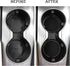 SINGARO Car Cup Coaster, 4PCS Universal Non-Slip Cup Holders Embedded in Ornaments Coaster, Car Interior Accessories, Black...
