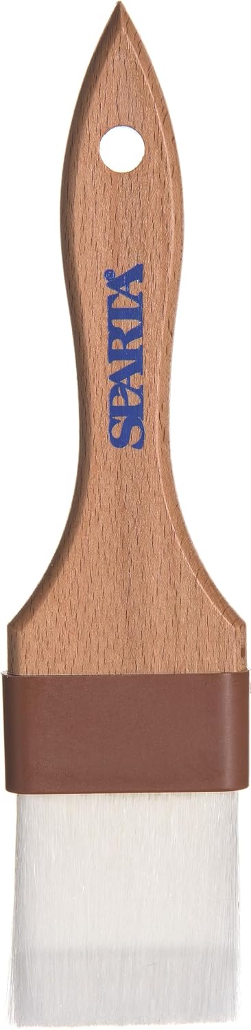 SPARTA 4039700 Nylon Wide Brush, Flat With Nylon Bristles, 2 Inches, Brown...