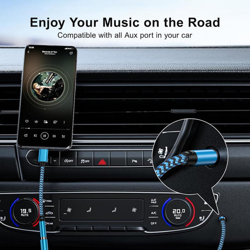 Headset Extension Cable 4 Pole TRRS Hi-Fi Sound Stereo Male to Female 3.5mm Audio Cable Headphone Jack Extender with Microphone for iPhone iPad Sm...