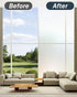 Frosted Glass Window Privacy Film with Installation Tools, Removable, Peep-Proof, Static Cling, Heat Control, UV Protection, Anti-Glare, Ideal for...