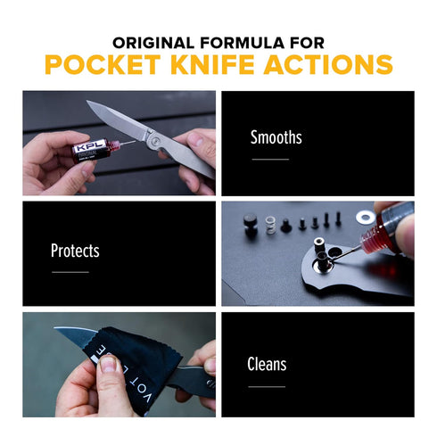 KNIFE PIVOT LUBE Original Knife Oil for Blades, Synthetic Pocket Knife Lubricant, Knife Honing Oil for Cleaning Knives, Premium Knife Oil Lubrican...