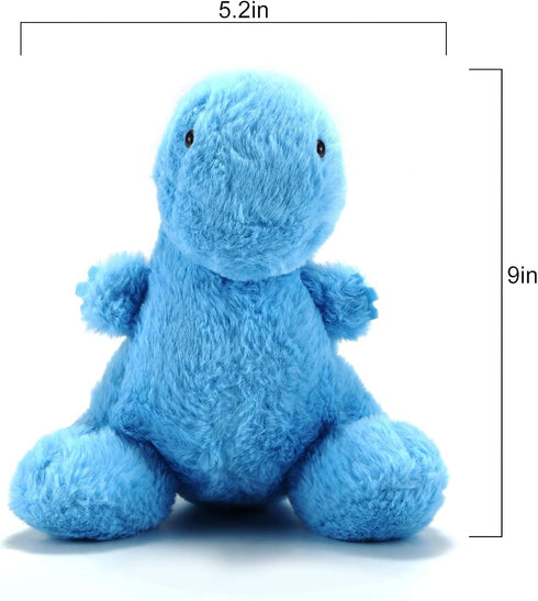 Blue Dinosaur Stuffed Animal, Dinosaur Party Favors, Baby Dinosaurs for Kids 3-5, 9" Cute Soft Stuffed Dinosaur Plush Toy for Kids/Boys, Xmas Birt...