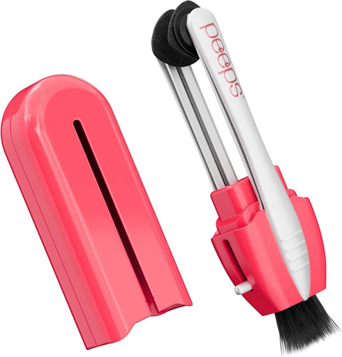 CarbonKlean Peeps Glasses Cleaner - for Eyeglasses, Reading Glasses, and More - Lens Cleaner with Carbon Microfiber Tech - Injected Pink - 1 Count...