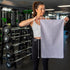 S&T INC. Microfiber Sweat Towel for Gym, Yoga Towel for Home Gym, Workout Towels for Gym Bag, 16 Inch x 27 Inch, Purple, 3 Pack...