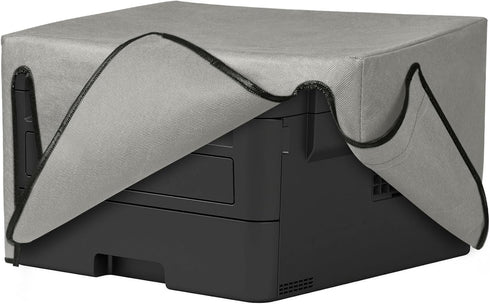 kwmobile Dust Cover Compatible with Brother DCP-L2530DW / L2550DN / MFC-L2710DN / L2750DW - Printer Case - Fabric Protector Cover - Light Grey...