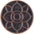 Bezelry 12 Pieces Lotus Blossom Metal Shank Buttons. 20mm (3/4 inch) (Dark Copper)...