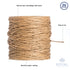 Royal Imports Bind Wire Wrap Twine, Paper Fiber Covered Waterproof Metal Wire Rustic Vine for Flower Bouquets, Floral Wrapping, Art Craft Projects...