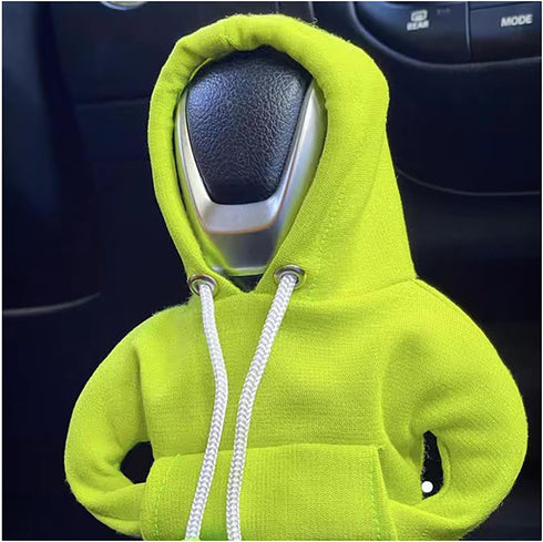 Shift Knob Hoodie, Car Gear Shift Cover Hoodie Car Gear Shift Knob Cover Set Shifter Knob Hoodies Covers Car Accessories and Decorations (Fluoresc...