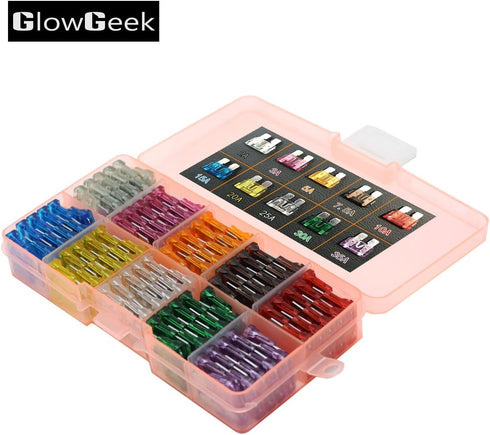 100pcs Assorted Auto Car Truck Standard Blade Fuse Assortment 2A 3A 5A 7.5 A 10A 15A 20A 25A 30A 35A Car Boat Truck SUV Automotive Replacement Fus...
