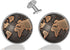 Custom Classic Jewelry Tuxedo Shirt Sliver Cufflinks Men's Unique Business Wedding Gifts (World Map - A)...