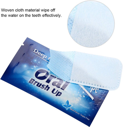 Brush Ups Baby Teeth Wipes Oral Up,Songfir Teeth Wipes,Deep Cleaning Teeth Wipe,Deep Cleaning Theet Wipes 50Pcs Wipes Dental Clean Teeth Wipe Clot...