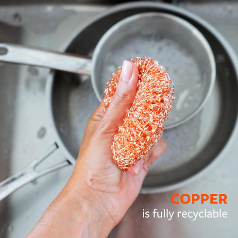 Full Circle Lucky Scrubber - Copper Scrubbers - Set of 3...