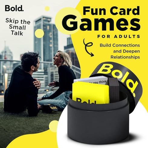 Bold Card Game - 3 Decks, 300+ Questions - Fun Icebreaker and Couples Game for Date Nights...
