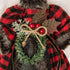 Glitzhome Handmade Plaid Angel Figurine Christmas Treetop Ornament Decoration 12" H - Red & Black...