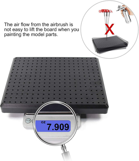 Evemodel GJJC19B Painting Stand Big Base 14 x 19 Holes and 20pcs Alligator Clip Stick Set Modeling Tools for Airbrush Hobby Model Parts New...
