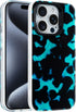 Compatible with iPhone 13/14/15 Case, Blue Leopard Print for Girl Women Men, TPU Bumper Clear Phone Case Cover Designed for iPhone 13/14/15 6.1 In...