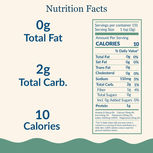 Maine Coast Sea Vegetables Kelp Granules Blend | Organic Seaweed Snacks | Sustainably Harvested | Low Sodium Salt Alternative | Rich in Iodine & M...