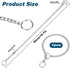 15.7 Inch Dog Choke Chain Collar, Dog Chain Collars, Choke Collar for Small&Medium Dogs Pet Training Walking Choker...