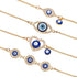 4 Pack Evil Eye Bracelets Pack for Women 14K Gold Plated Blue Evil Eye String Protection Bracelet Aesthetic Jewelry...