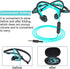 mucro Sports Headphones Wired Over Ear Behind The Neck Headphones Running Earphones Wrap Around in-Ear Stereo Earbuds with Microphone for Jogging ...