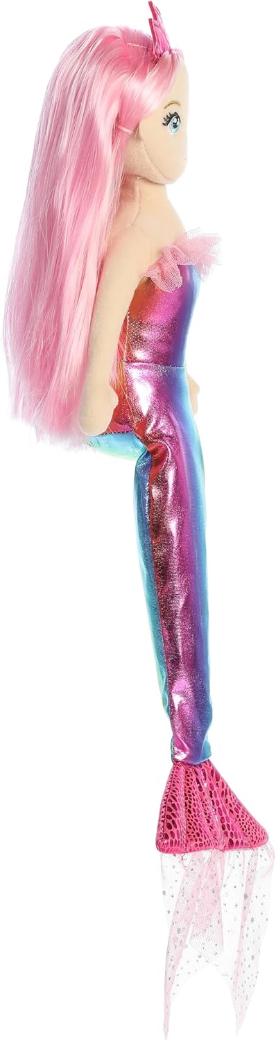 Aurora® Enchanting Sea Sparkles™ Nanda Stuffed Doll - Imaginative Play - Magical Companions - Pink 18 Inches...